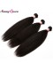 Kinky Straight 360 Lace Frontal Closure With 2 Bundles 100% Brazilian Human Virgin Hair