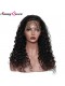 180% Density Pre Plucked 360 Lace Wigs Brazilian Deep Wave Lace Front Human Hair Wigs Natural Hairline 