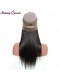 Pre-Plucked 360 Lace Wigs 180% Brazilian Straight Hair Full Lace Front Human Hair Wigs Natural Hairline