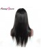 Pre-Plucked 360 Lace Wigs 180% Brazilian Straight Hair Full Lace Front Human Hair Wigs Natural Hairline