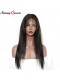 Pre-Plucked 360 Lace Wigs 180% Brazilian Straight Hair Full Lace Front Human Hair Wigs Natural Hairline