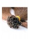 Pre bonded Keratin Nail Tip Fusion Straight Brazilian Virgin Human Hair Extensions