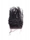 Mongolian Virgin Hair Deep Wave Free Part Lace Closure with 3pcs Weaves