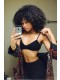 Mongolian Afro Kinky Curly Virgin Human Hair Weave Natural Color 3 Bundles