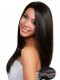 Natural Color Silk Straight Silk Top Lace Wigs Brazilian Virgin Human Hair