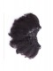 Afro Kinky Curly Brazilian Virgin Clip In Hair Extensions Natural Color