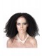 Natural Color Unprocessed Peruvian Virgin 100% Human Hair Afro Kinky Curly Full Lace Wigs