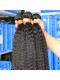 Kinky Straight Hair Weave Mongolian Virgin Human Hair Extensions 4 Bundles Natural Color 