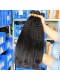 Brazilian Virgin Hair Kinky Straight Free Part Lace Closure with 3pcs Weaves 