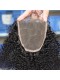 Mongolian Virgin Hair Afro Kinky Curly Free Part Lace Closure with 3pcs Weaves