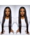 Brazilian Wigs Pre-Plucked Natural Hair Line 150% Density Wigs Silk Straight Lace Front Ponytail Wigs