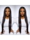 Brazilian Wigs Pre-Plucked Natural Hair Line 150% Density Wigs Silk Straight Lace Front Ponytail Wigs