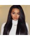 Silk Straight Peruvian Virgin Human Hair Glueless Full Lace Wigs Natural Color