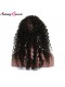 Brazilian Virgin Hair Deep Wave Pre Plucked 360 Circle Lace Frontal With Two Bundles