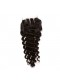 Deep Wave Brazilian Virgin Hair Free Part Lace Closure with 3pcs Weaves 