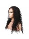 Natural Color Deep Wave Wavy Full Lace Human Hair Wigs Brazilian Virgin Human Hair