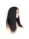 Natural Color Kinky Straight Brazilian Virgin Human Hair Full Lace Wigs