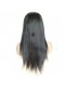 Silk Straight Brazilian Virgin Human Hair Glueless Full Lace Wigs Natural Color