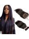Brazilian Virgin with Closure Hair Extensions Loose Wave 3 Bundles with 1 closure Natural Color Straight
