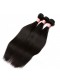 Brazilian Virgin with Closure Hair Extensions Loose Wave 3 Bundles with 1 closure Natural Color Straight
