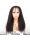 Lace Front Human Hair Wig Peruvian Virgin Hair Kinky Straight Wigs Natural Color 