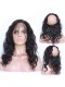 360 Lace Frontal Band Body Wave Peruvian Virgin Hair Lace Frontals Natural Hairline 22.5*4*2 