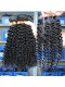 Indian Virgin Hair Kinky Curly Free Part Lace Closure with 3pcs Weaves