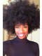 Mongolian Afro Kinky Curly Virgin Human Hair Weave Natural Color 3 Bundles