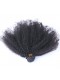 Natural Color Mongolian Afro Kinky Curly Virgin Human Hair Weave 3 Bundles