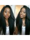 250% High Density Kinky Straight Wig Full Lace Human Hair Wigs For Black Women Comingbuy Lace Wig