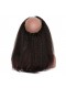 Kinky Straight 360 Lace Frontal Natural Hairline 22*4*2 Brazilian 360 Lace Virgin Hair