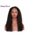 Kinky Straight 360 Lace Frontal Natural Hairline 22*4*2 Brazilian 360 Lace Virgin Hair