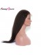 Kinky Straight 360 Lace Frontal Natural Hairline 22*4*2 Brazilian 360 Lace Virgin Hair