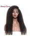 360 Lace Frontal Wigs 7A Kinky Straight Full Lace Human Hair Wigs 180% Density 360 Lace Front Wig