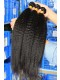 Natural Color Kinky Straight Malaysian Virgin Human Hair Weave 4 Bundles