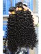 Natural Color Malaysian Virgin Hair Kinky Curly Hair Weave 3 Bundles