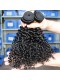 Natural Color Mongolian Kinky Curly Virgin Human Hair Weaves 3 Bundles