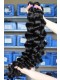 Malaysian Virgin Human Hair Extensions Loose Wave Hair 4 Bundles Natural Color