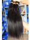 Natural Color Peruvian Virgin Human Hair Weave Yaki Straight 4pcs Bundles