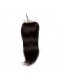 Mongolian Virgin Hair Silky Straight Free Part Lace Closure 4x4inches Natural Color