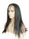 Natural Color Italian Yaki Brazilian Virgin Human Hair Glueless Full Lace Wigs