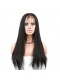Natural Color Light Yaki Brazilian Virgin Hair Lace Front Human Hair Wigs
