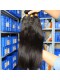 Indian Remy Human Hair Yaki Straight Hair Weave Natural Color 3 Bundles