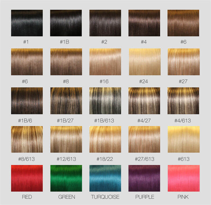 Ombre Weave Color Chart